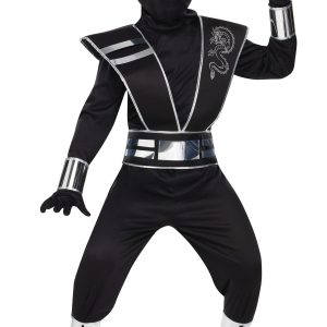 Child Silver Mirror Ninja Costume