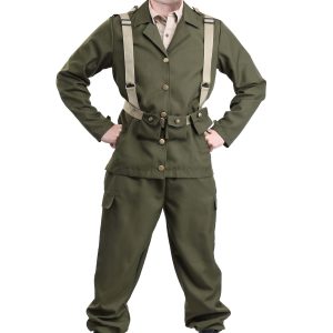 Deluxe WW2 Soldier Costume for Men
