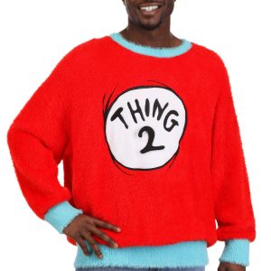 Dr. Seuss Adult Thing 1 & 2 Christmas Sweater