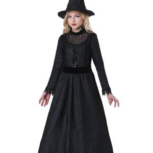 Girl's Deluxe Dark Witch Costume