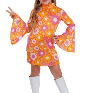 Girl's Far Out Flower Dress Costume