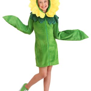 Girl's Flower Hoodie Dress