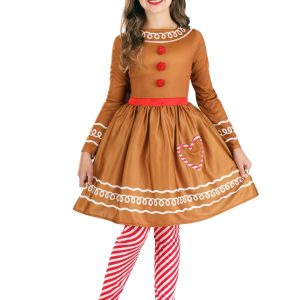 Girl's Gingerbread Costume Dress