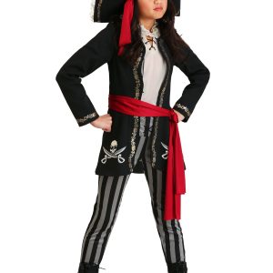 Girls Gold Queen Pirate Costume