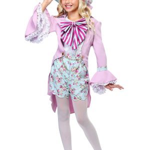 Girls Pretty Mad Hatter Costume