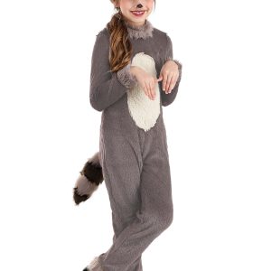 Girl's Raccoon Costume