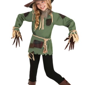 Girl's Scary Green Scarecrow Costume