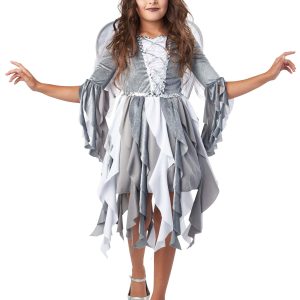 Girl's Silver Fallen Angel Costume
