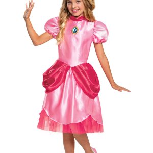 Girl's Super Mario Pink Princess Peach Costume