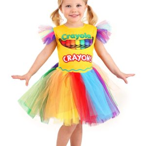 Girl's Toddler Crayon Box Costume Dress