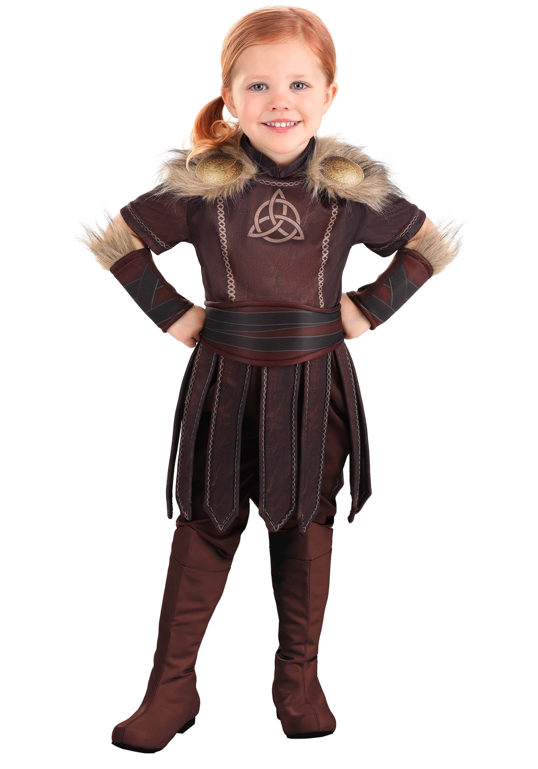 Girl's Toddler Valorous Viking Costume