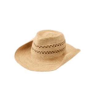 Gwen Raffia Fedora