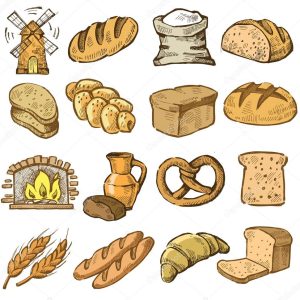 Hand drawn bread