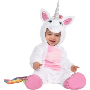 Infant White Unicorn Costume