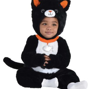 Infants Cuddly Black Cat Costume