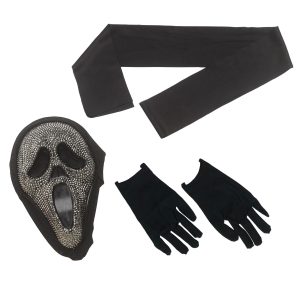 Kid's Ghost Face Gun Powder Bling Costume