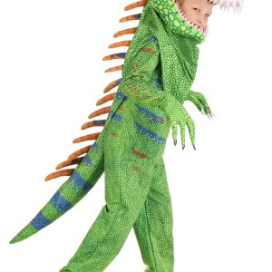 Kid's Green Iguana Costume