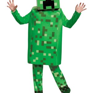 Kids Minecraft Creeper Deluxe Costume