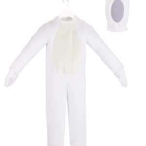 Kid's Open Face White Bunny Costume