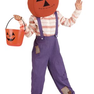 Kid's Pumpkin Scarecrow Costume