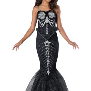 Kid's Skeleton Mermaid Costume