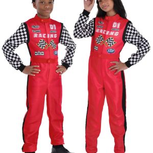 Kid's Unisex Race Car Driver Costume