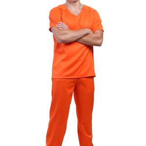 Men's Orange Prisoner Costume