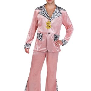 Men's Pink 70's Pimp Suit Costume
