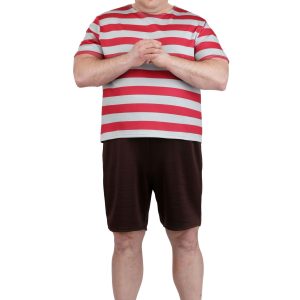 Men's Plus Size 2019 Addams Family Pugsley Costume