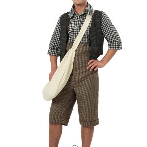 Men's Plus Size 20s Newsie Costume