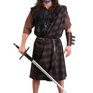 Men's Plus Size Braveheart Warrior Costume