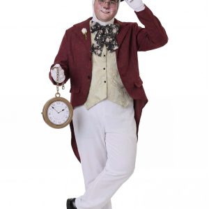 Men's Plus Size Fancy White Rabbit Costume