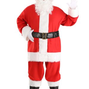 Men's Plus Size Holiday Santa Claus Costume