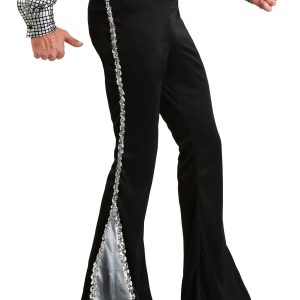 Men's Silver Sequin Costume Disco Pants