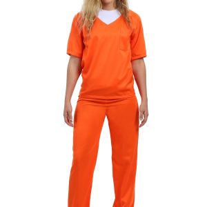 Orange Prisoner Costume for Women
