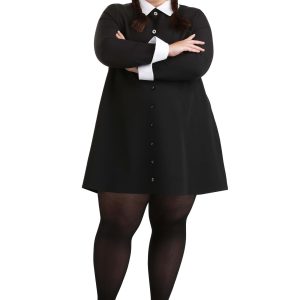 Plus Size 1960s Wednesday Addams Women's Costume