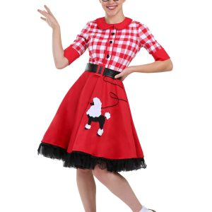 Plus Size 50s Sock Hop Darling Women's Costume Dress