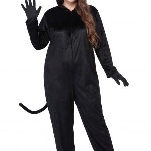 Plus Size Black Cat Costume for Adults