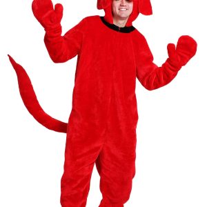Plus Size Clifford the Big Red Dog Costume for Adults