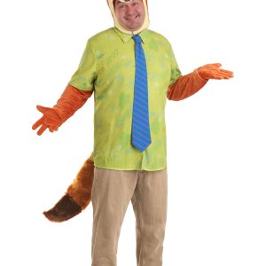 Plus Size Disney Zootopia Nick Wilde Costume for Men