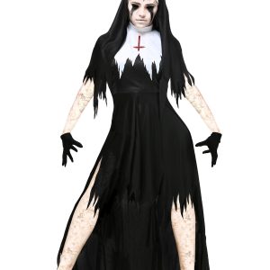 Plus Size Dreadful Nun Costume for Women