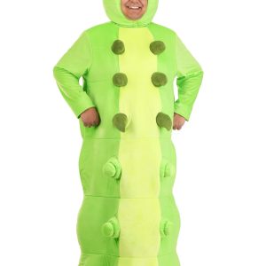 Plus Size Green Caterpillar Costume for Adults