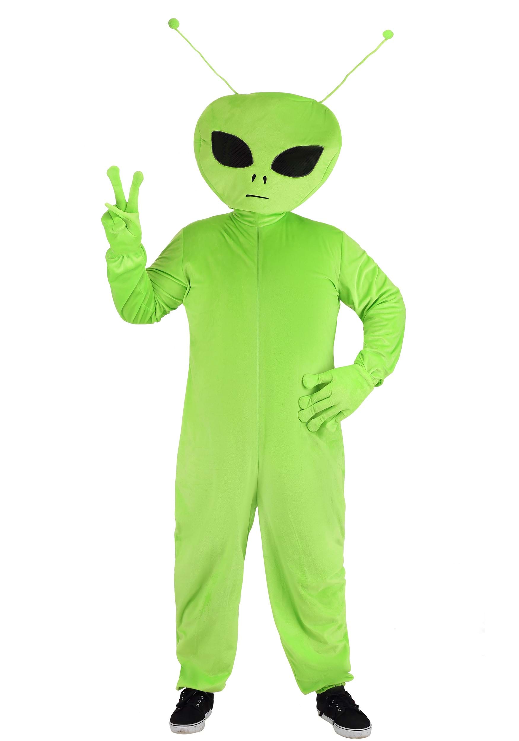Plus Size Oversized Alien Costume for Men