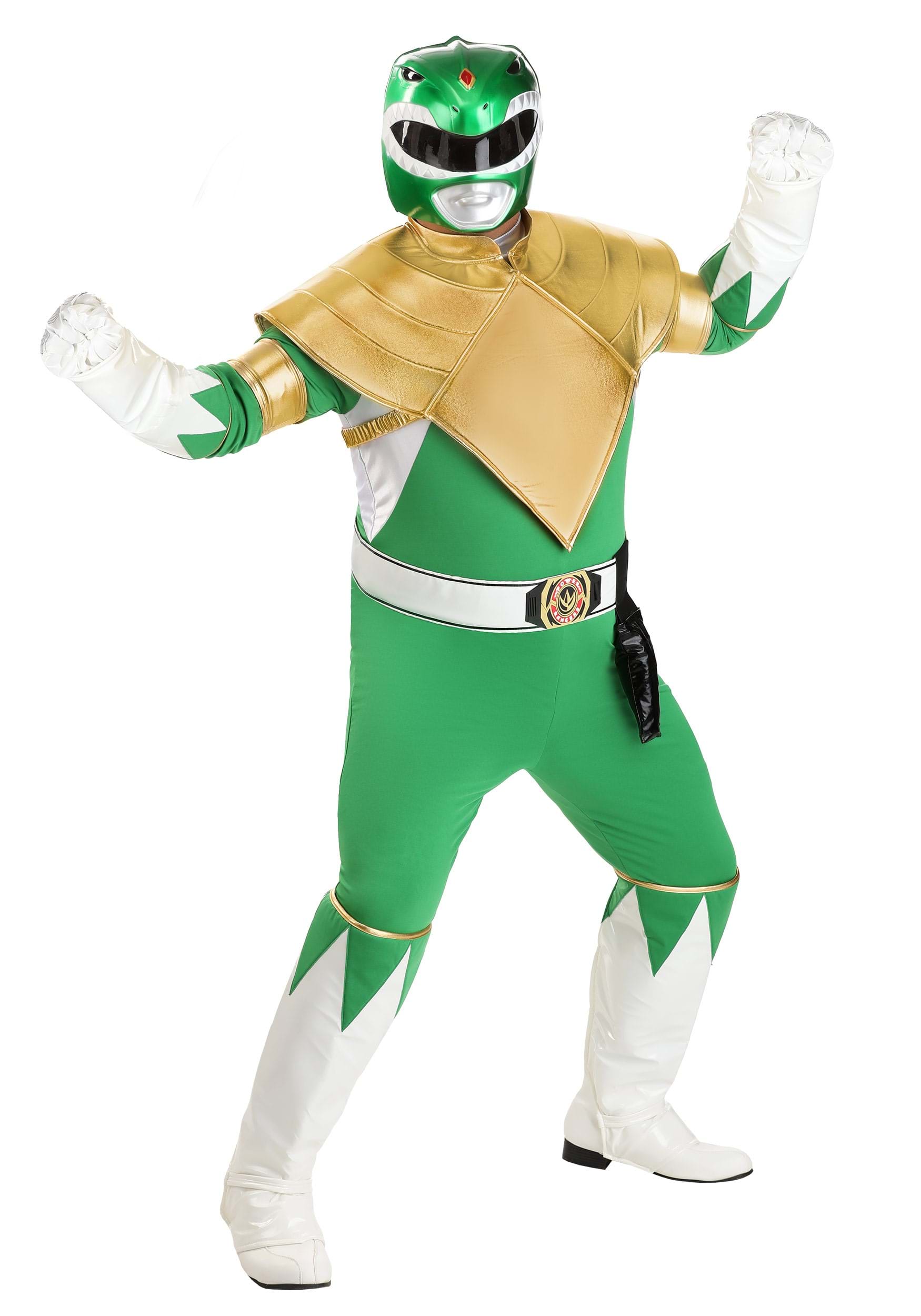 Plus Size Power Rangers Authentic Green Ranger Costume