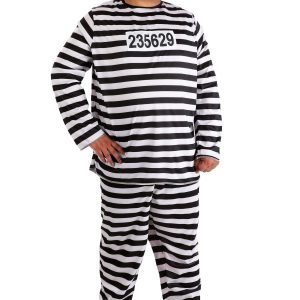 Plus Size Prisoner Costume for Men