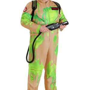 Plus Size Slime-Covered Ghostbusters Costume for Adults