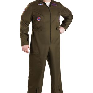 Plus Size Top Gun Deluxe Flight Suit Costume