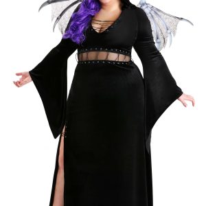 Plus Size Winged Reaper Costume for Women