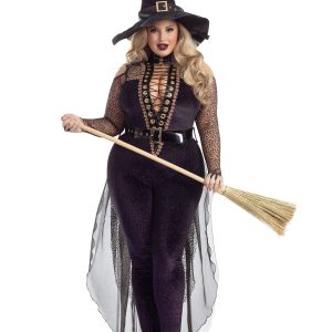 Plus Size Women's Midnight Violet Witch Costume