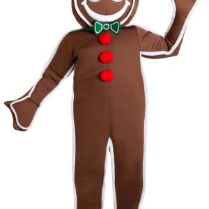 Plus Sized Iced Gingerbread Man Costume for Adults